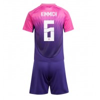 Maglia Calcio Germania Joshua Kimmich #6 Seconda Divisa Bambino Europei 2024 Manica Corta (+ pantaloncini)